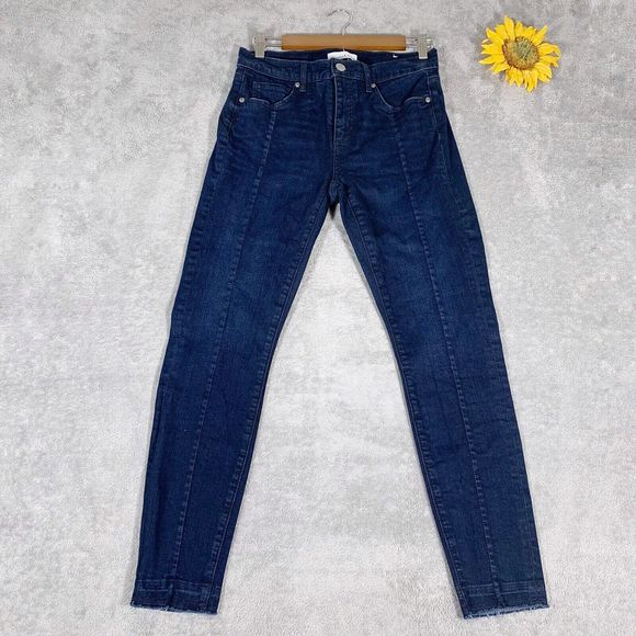 Loft Skinny Mid-rise Slim Pockets Stretch Denim Jeans pants Size 27/4 Women’s - Picture 1 of 14